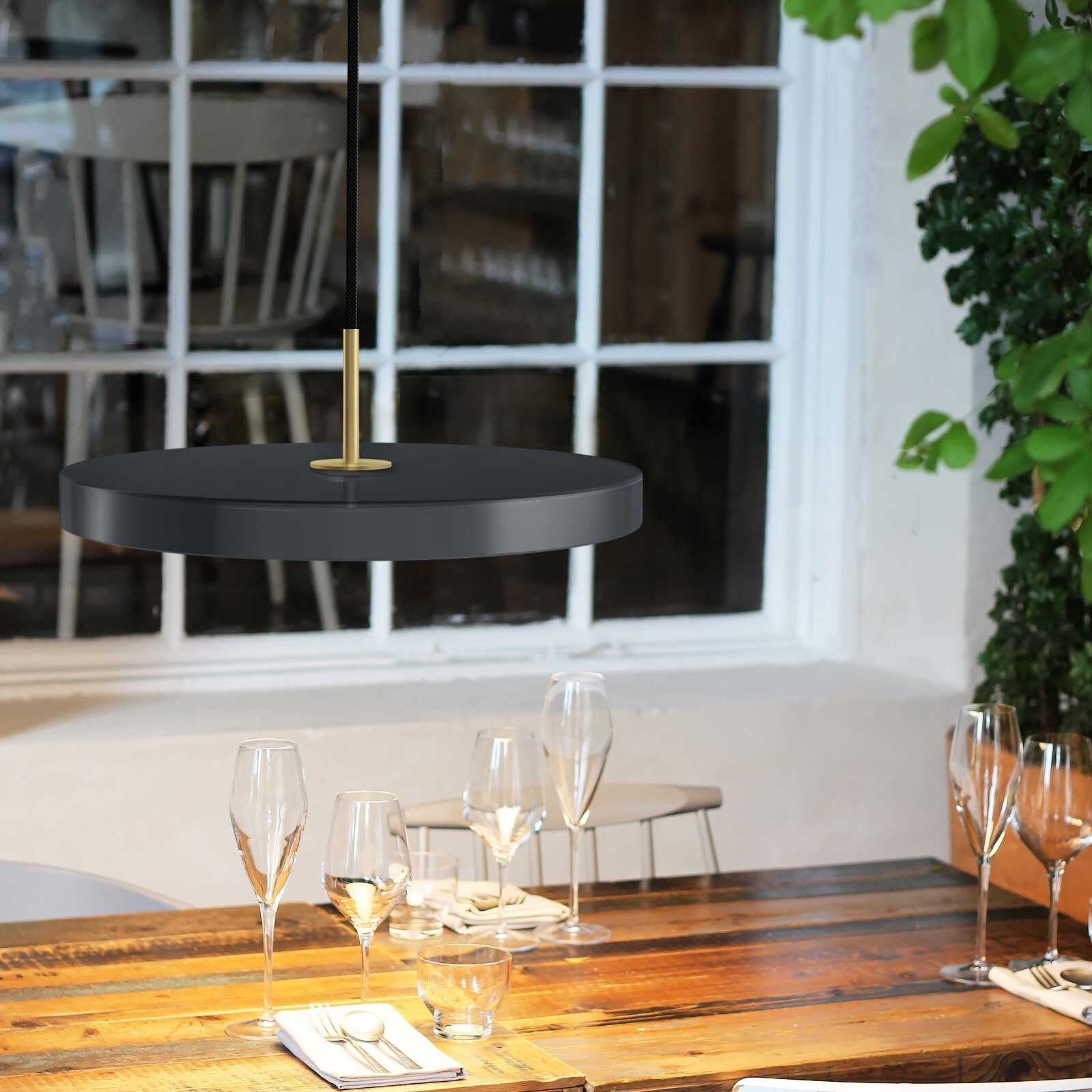 Asteria Mini LED Suspension Lamp Brass