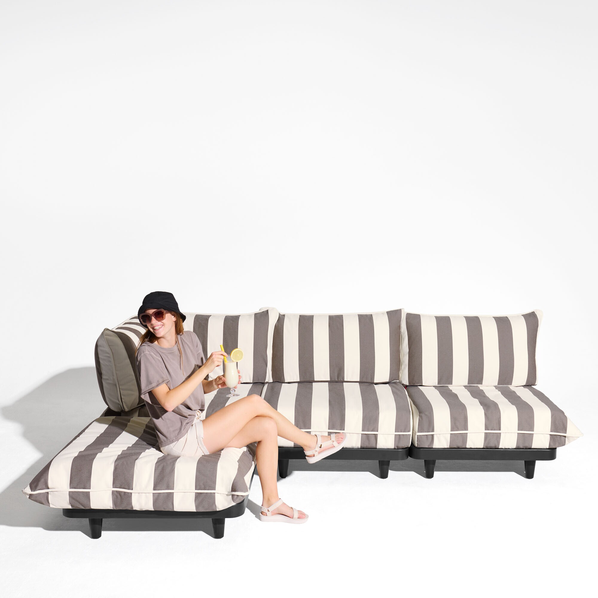 Paletti Outdoor Lounge Sofa Set Large Left