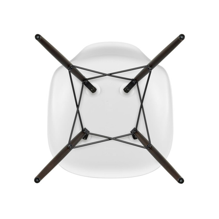 Eames Plastic Side Chair DSW RE Dark Maple Base