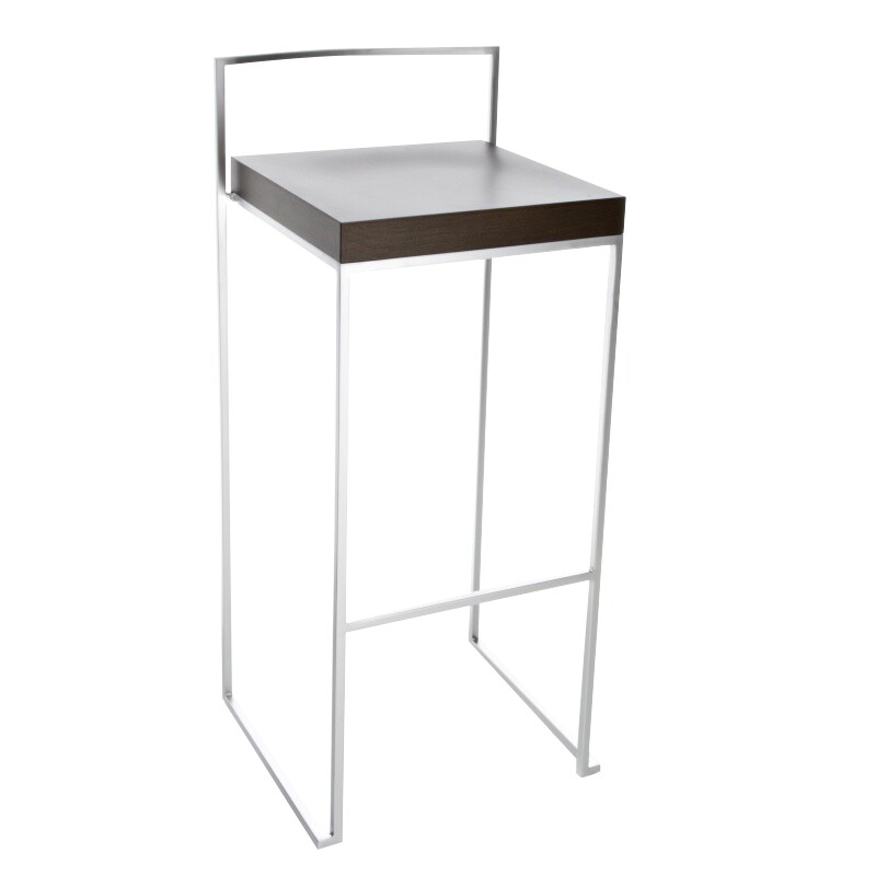 Cubo S62 Bar Stool Seat Solid Wood H75cm