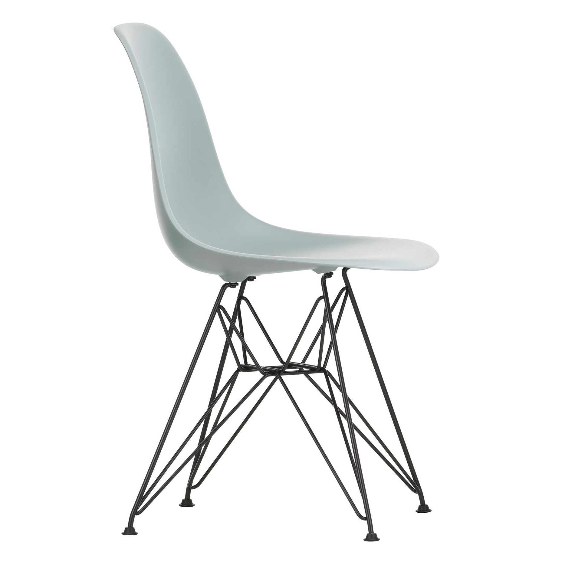 Eames Plastic Side Chair DSR RE Black Base