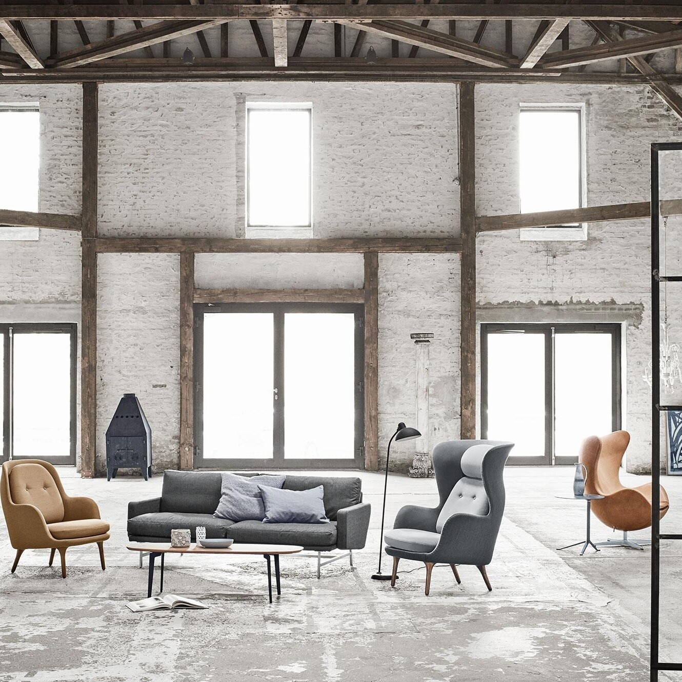 Egg Chair™ Loungechair Leather