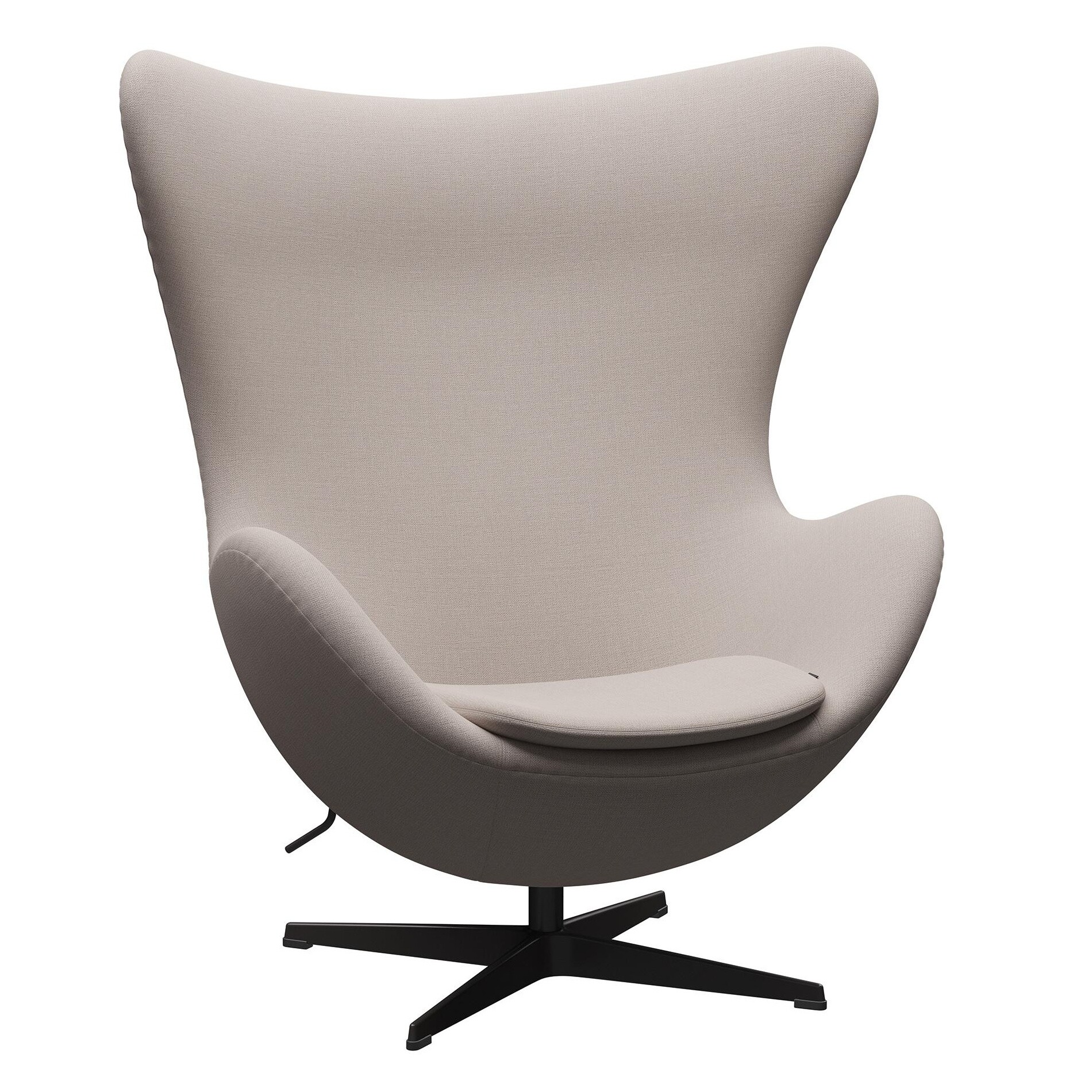 Egg Chair Loungechair Fabric Warm Graphite Base