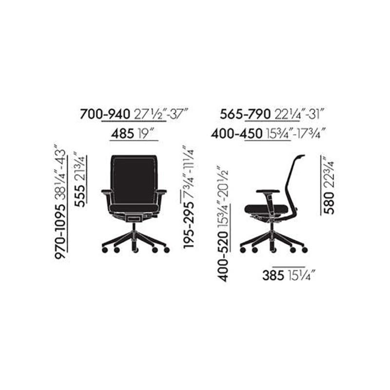 ID Mesh Office Chair Aluminium Base