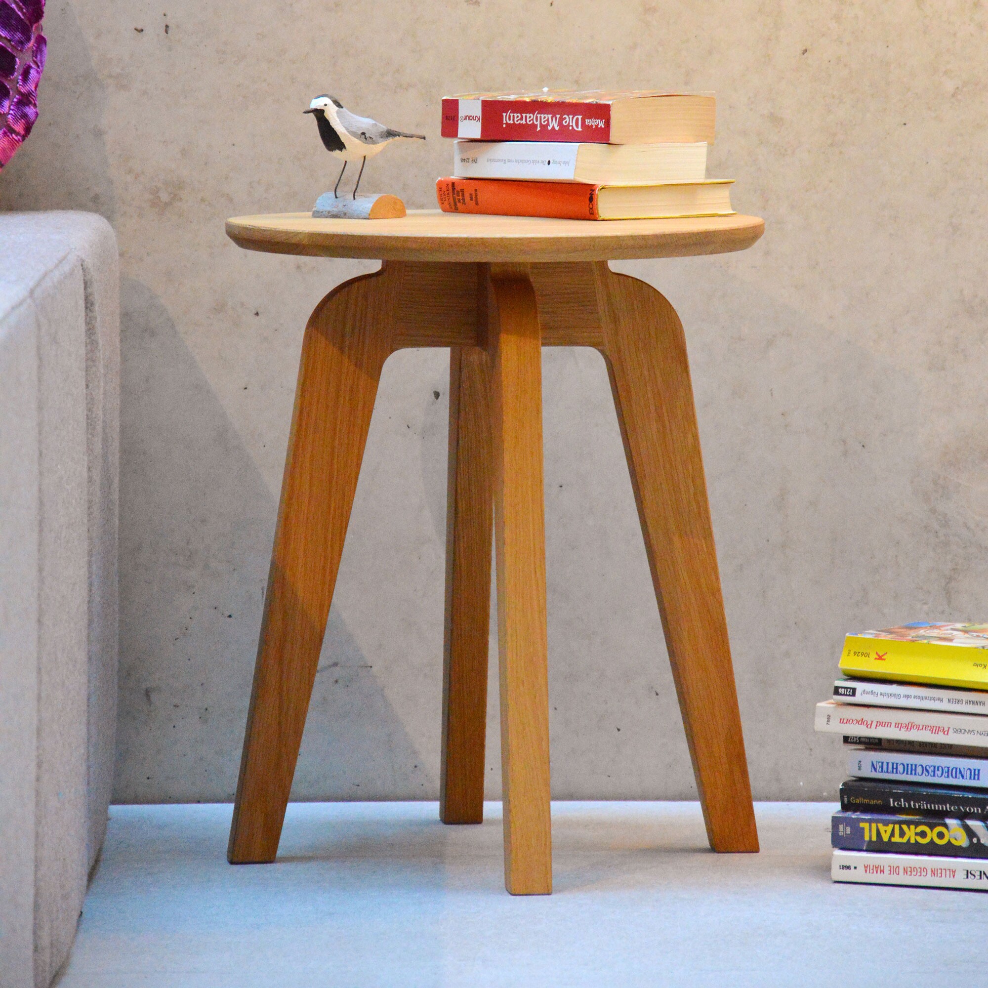 Dweller Solid Wood Side Table Ø50cm