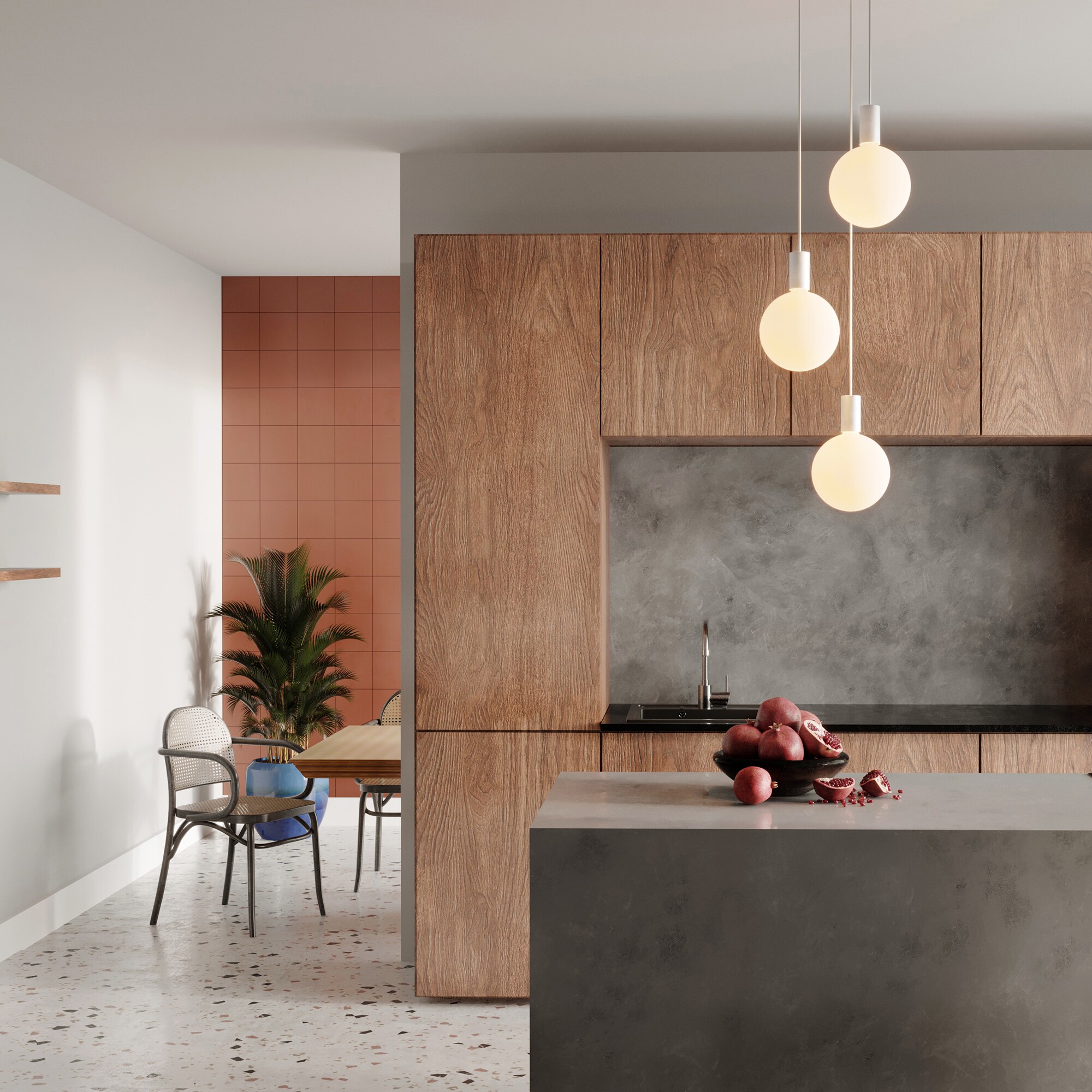 Sphere V LED E27 GLOBE 360° 8W=} 56W Dim To Warm