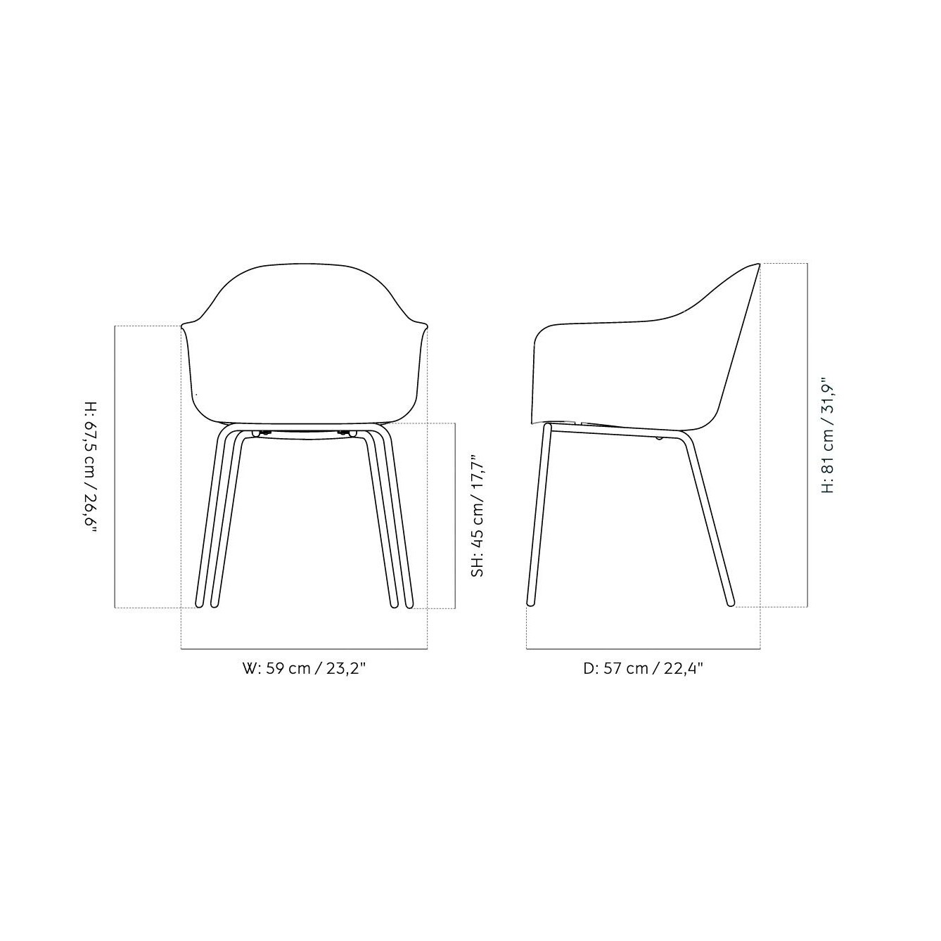 Harbour Armchair Leather