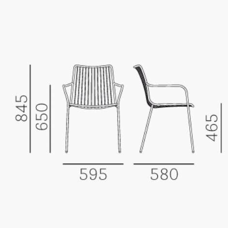 Nolita 3656 Gardenarmchair/ High Backrest