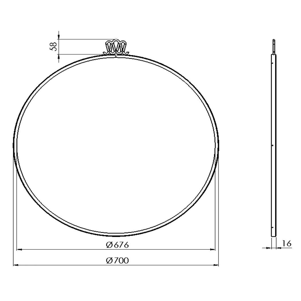 Gio Ponti Randaccio Wall Mirror