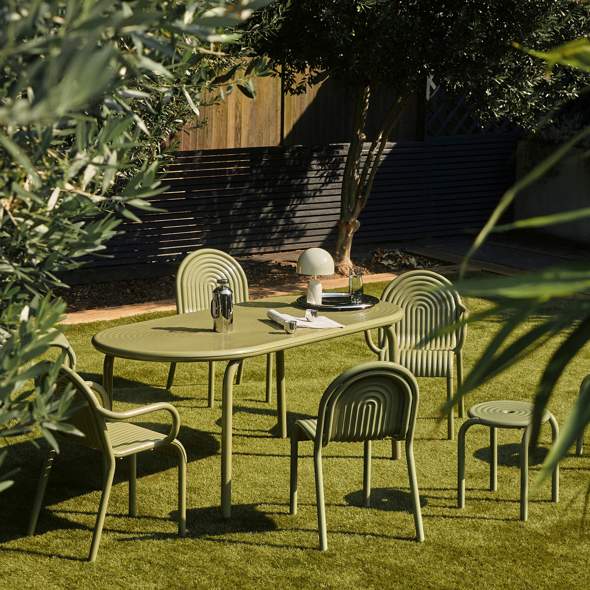 Groove Garden Table 186x86cm