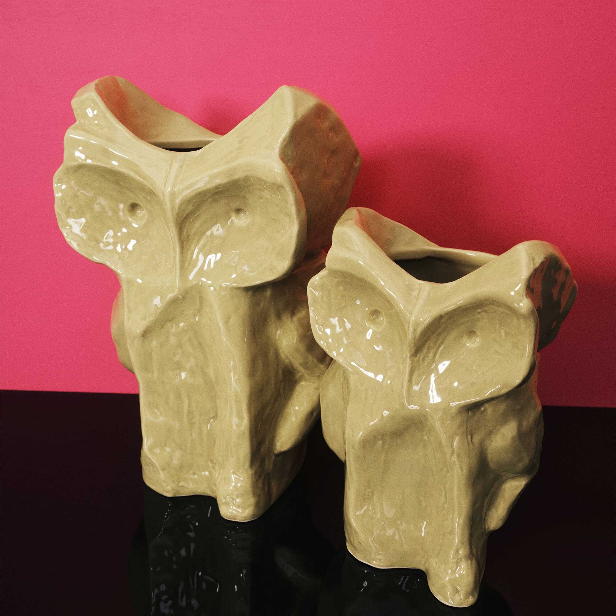 After Midnight Vase Owl L