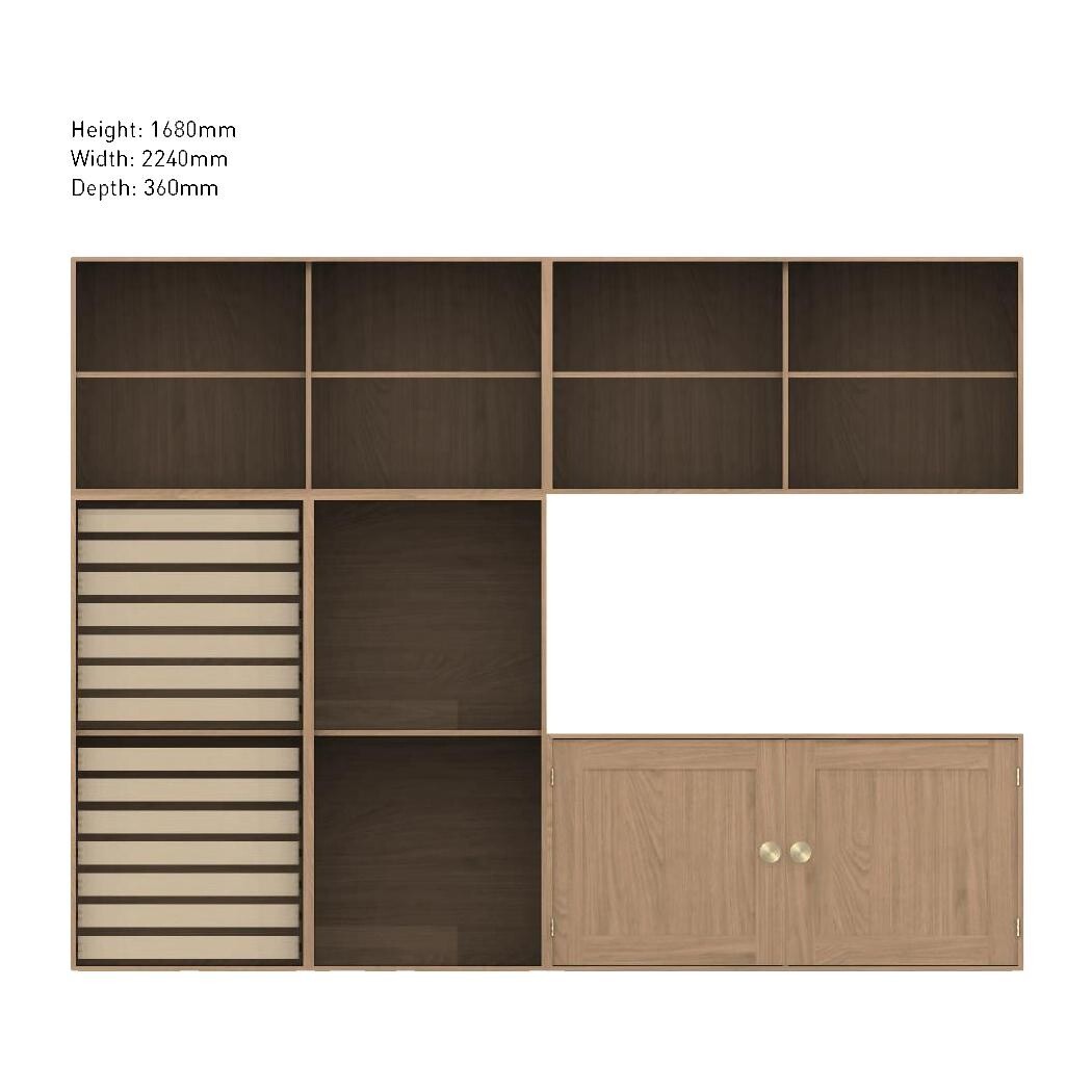 FK63 Wall Cabinet 224x36x168cm