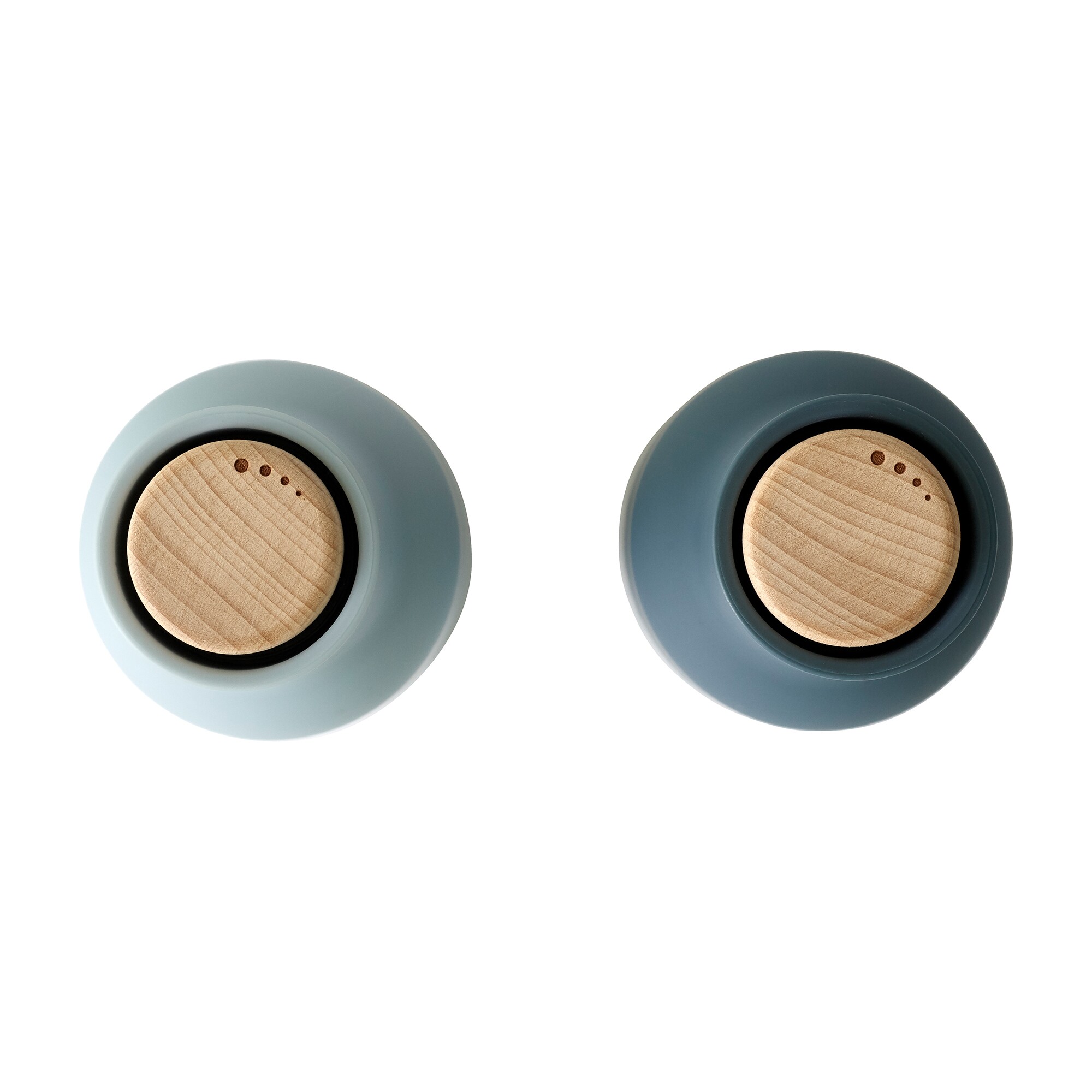 Bottle Grinder Set of 2 With Beech Wood Lid