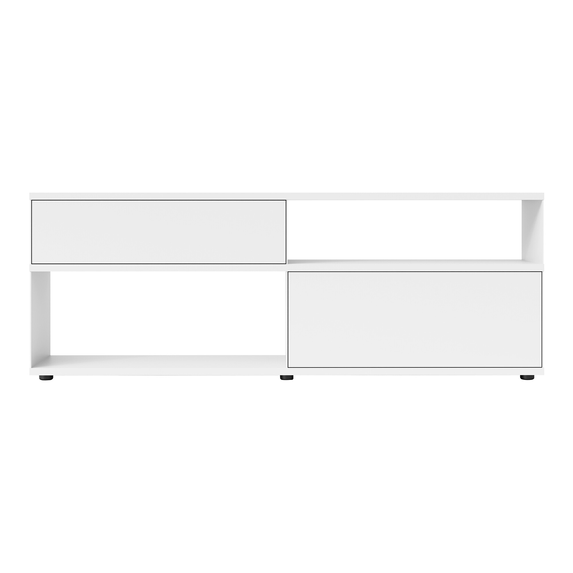Flow Q Sideboard with Drawer and Flap Door 200x71x40cm