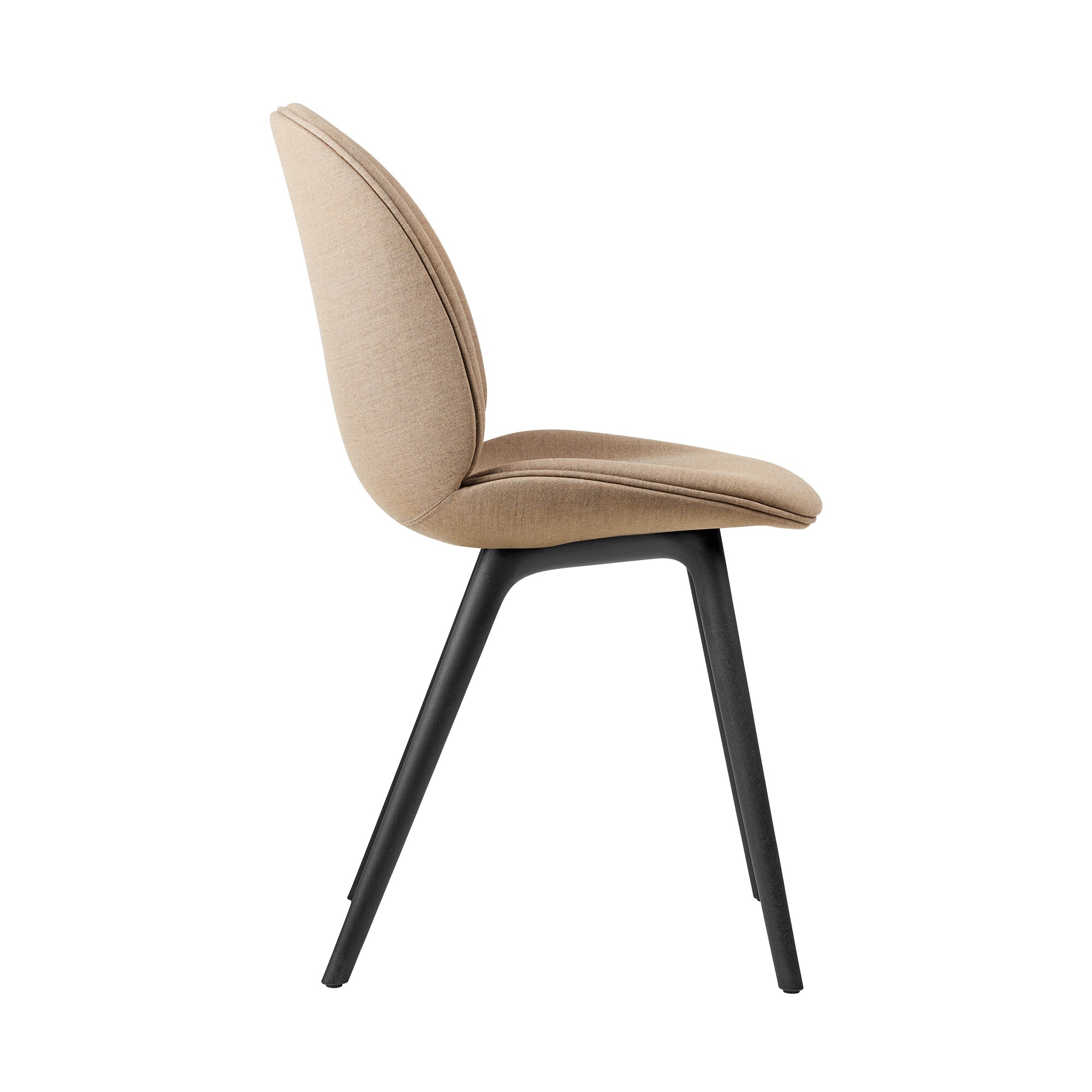 Beetle Dining Chair Full Upholstered Base Plastic