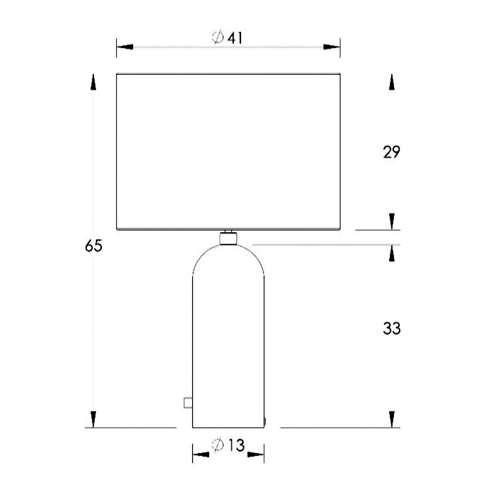 Gravity Table Lamp L Frame Marble