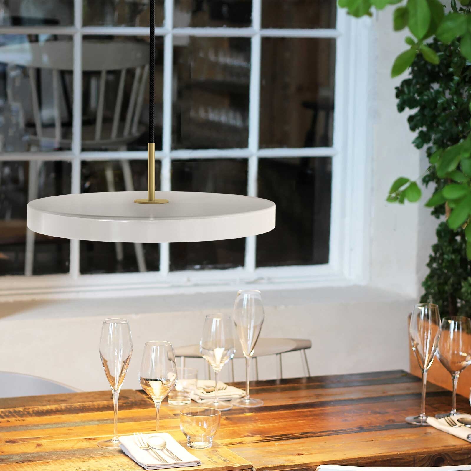 Asteria Mini LED Suspension Lamp Brass