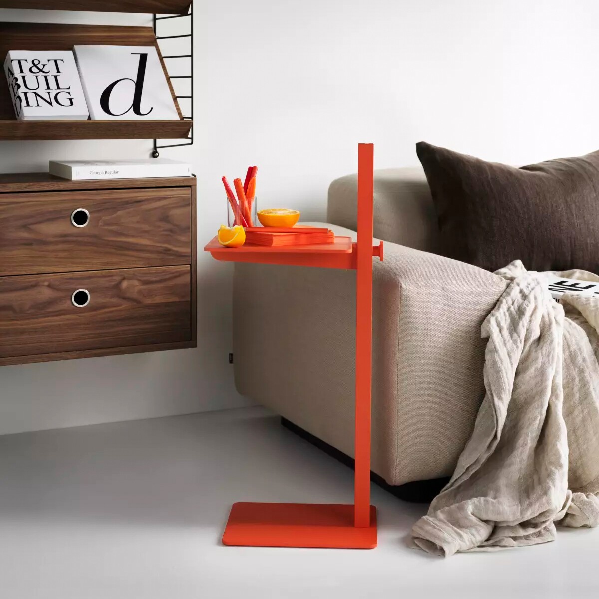 Museum Side Table Height Adjustable