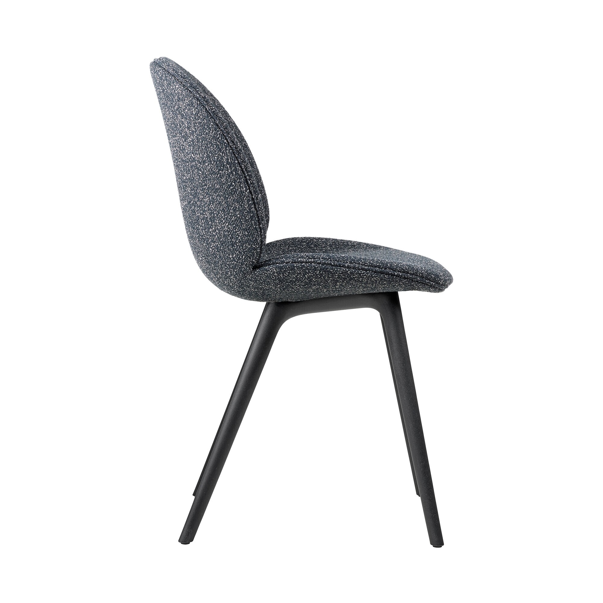Beetle Dining Chair Full Upholstered Base Plastic