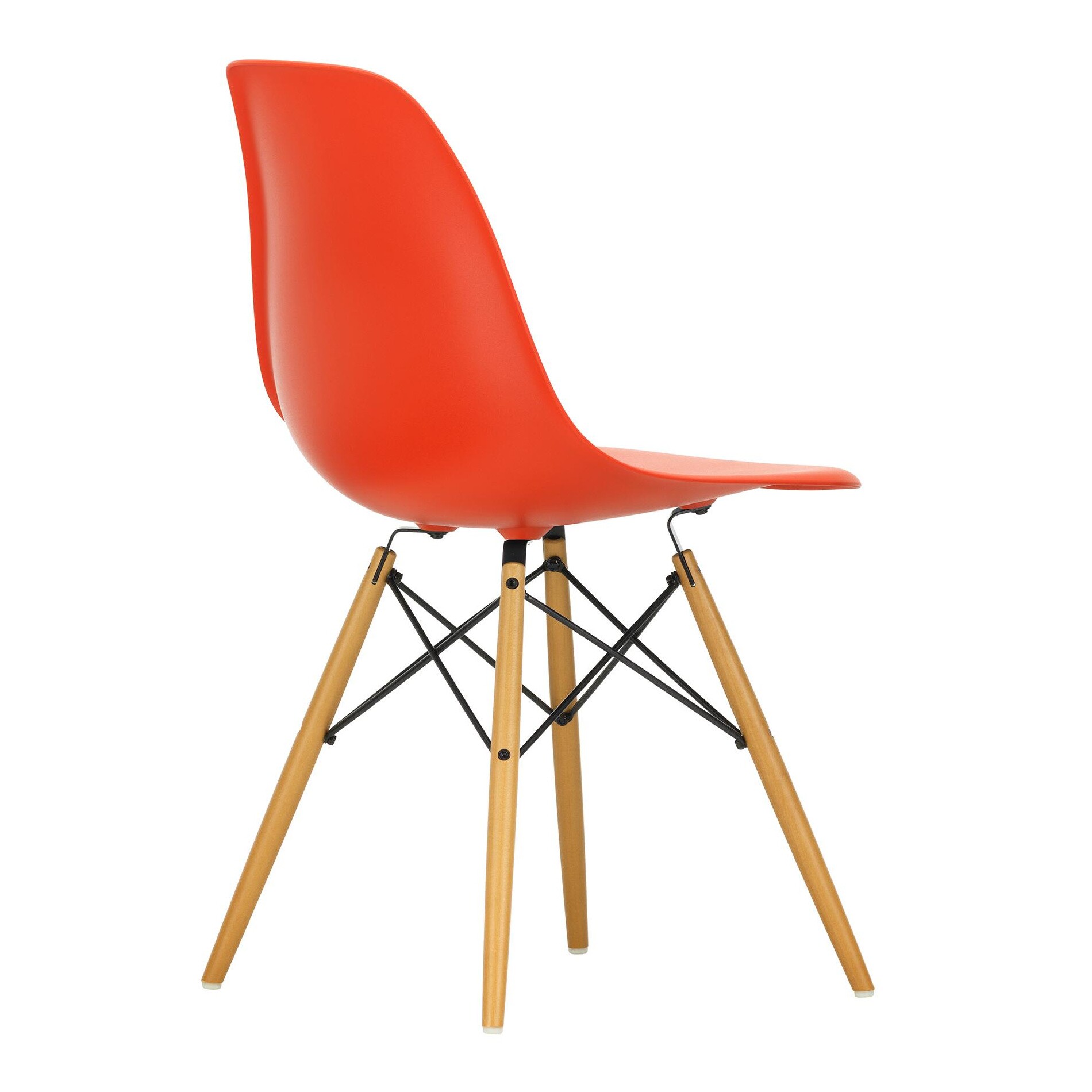 Eames Plastic Side Chair DSW RE Golden Maple