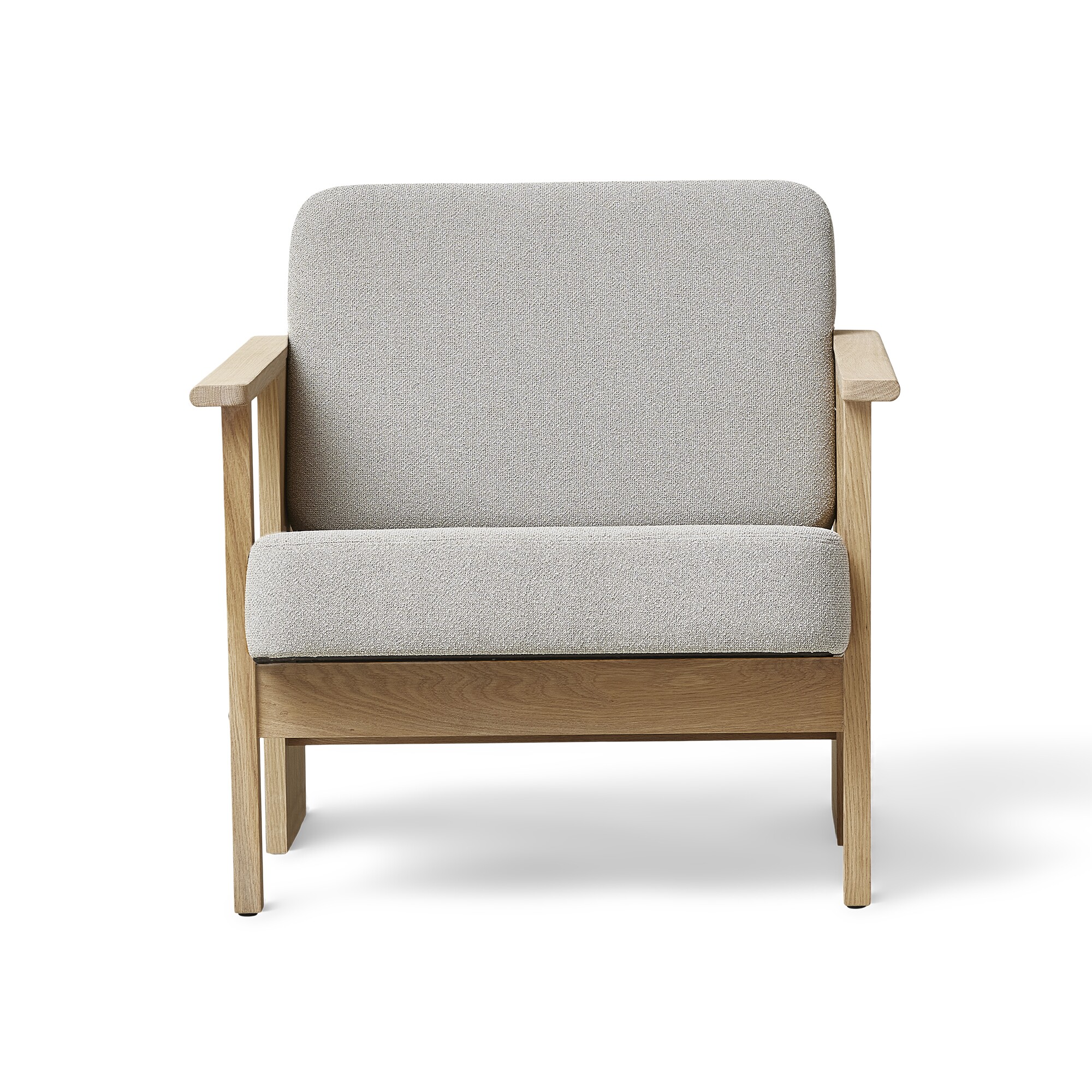 Block Lounge Chair Oak White Oiled