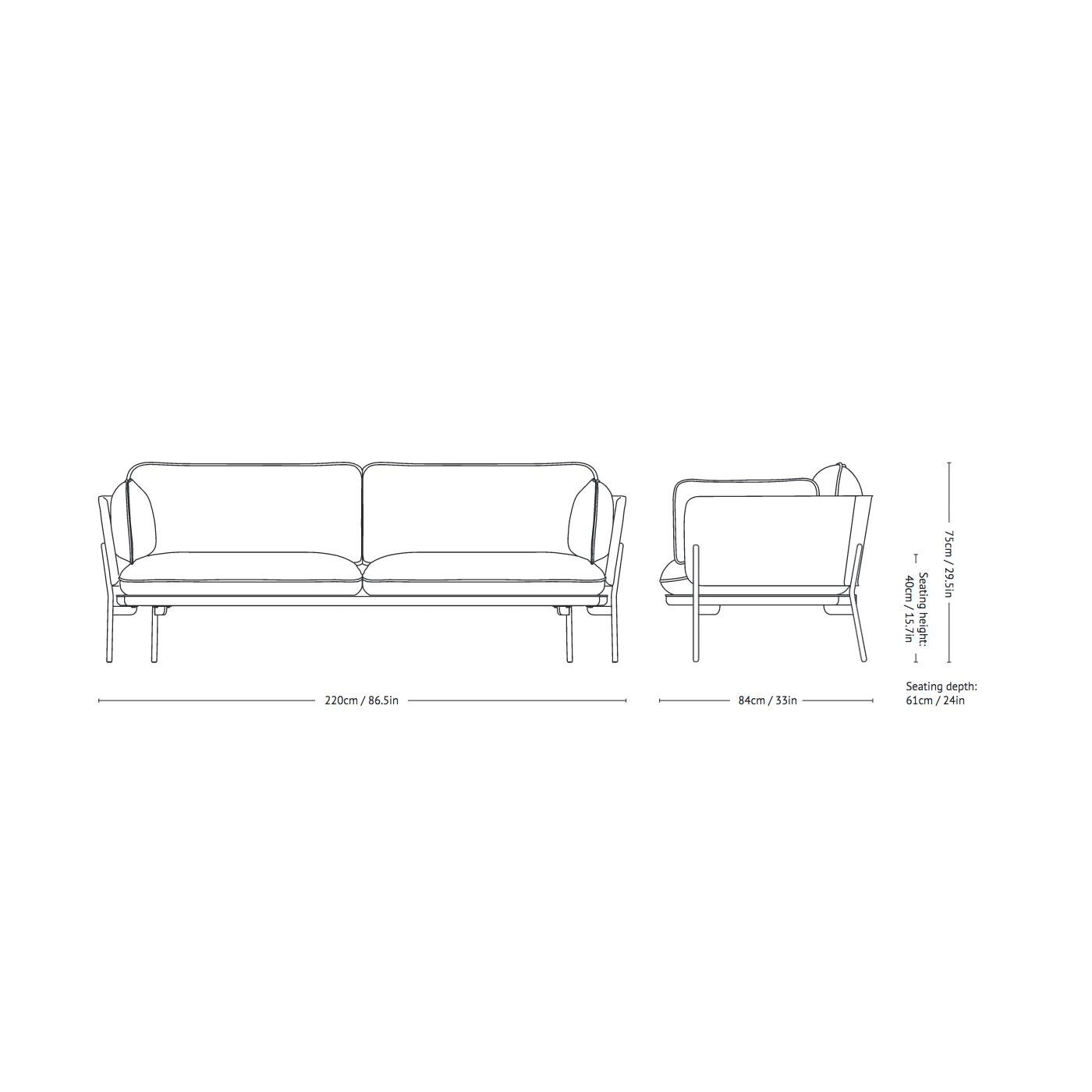 Cloud LN3.2 3-Seater Sofa