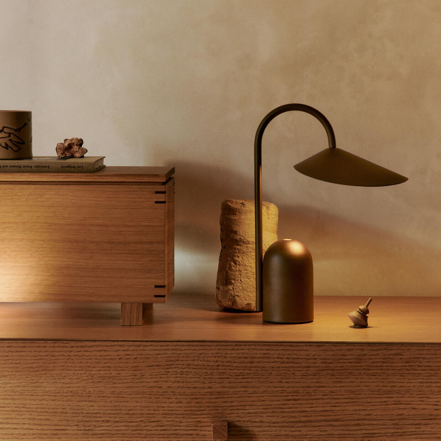 Arum Portable Table Lamp with Battery