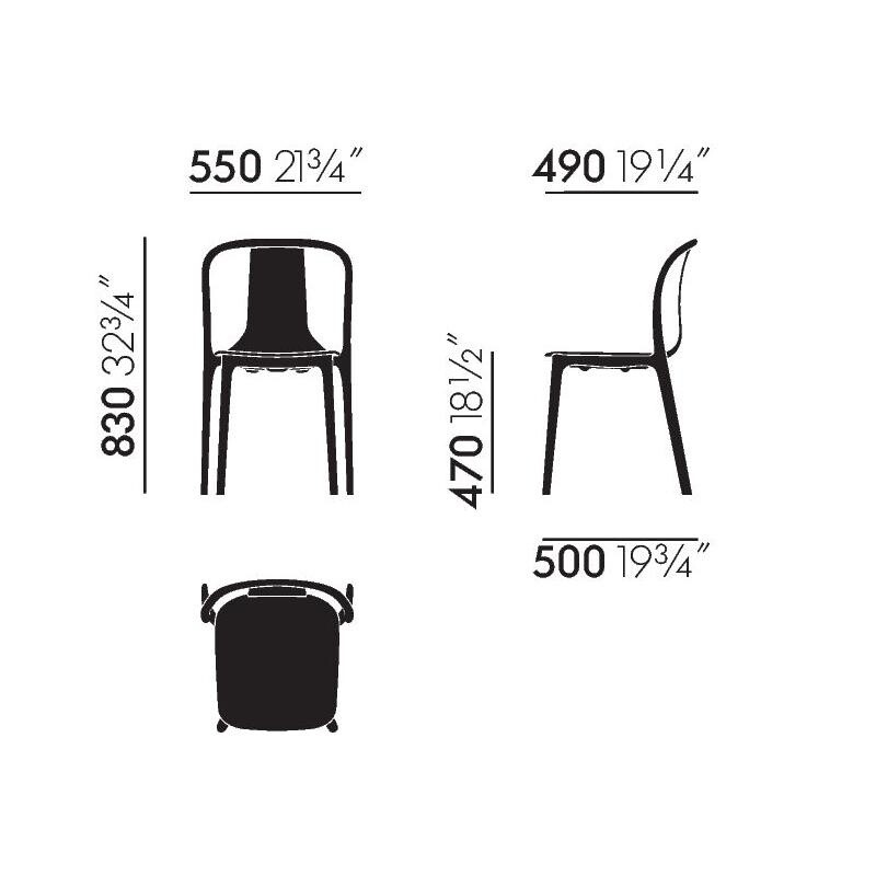 Belleville Outdoor Chair Plastic