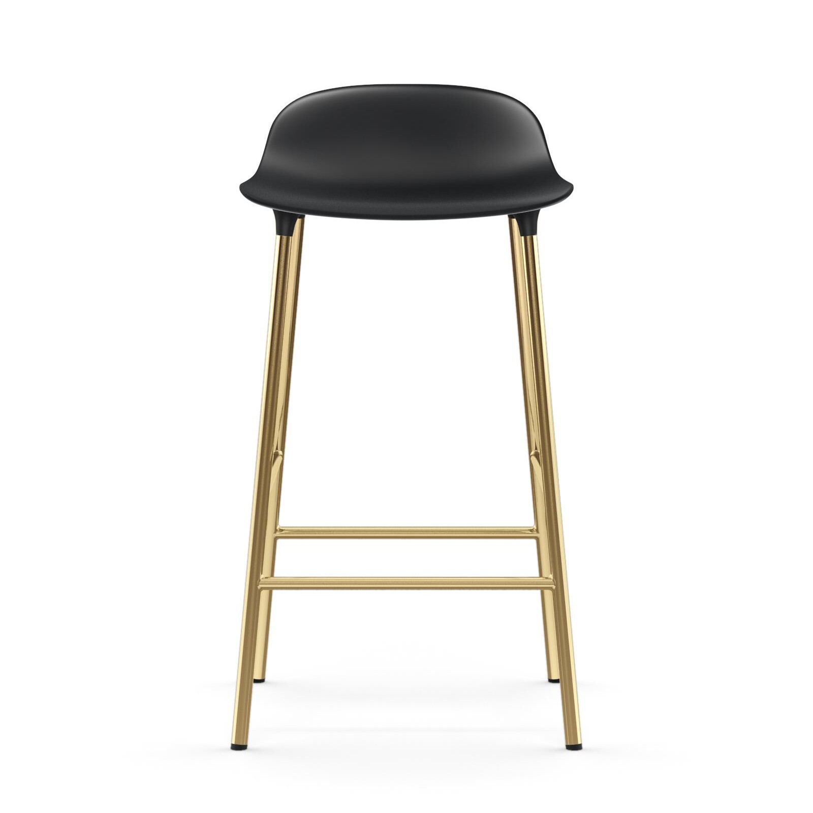 Form Bar Stool Brass Base 65cm