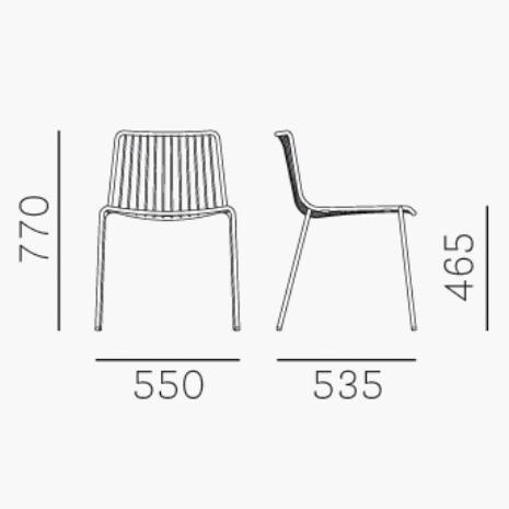 Nolita 3650 Garden Chair/ Low Backrest