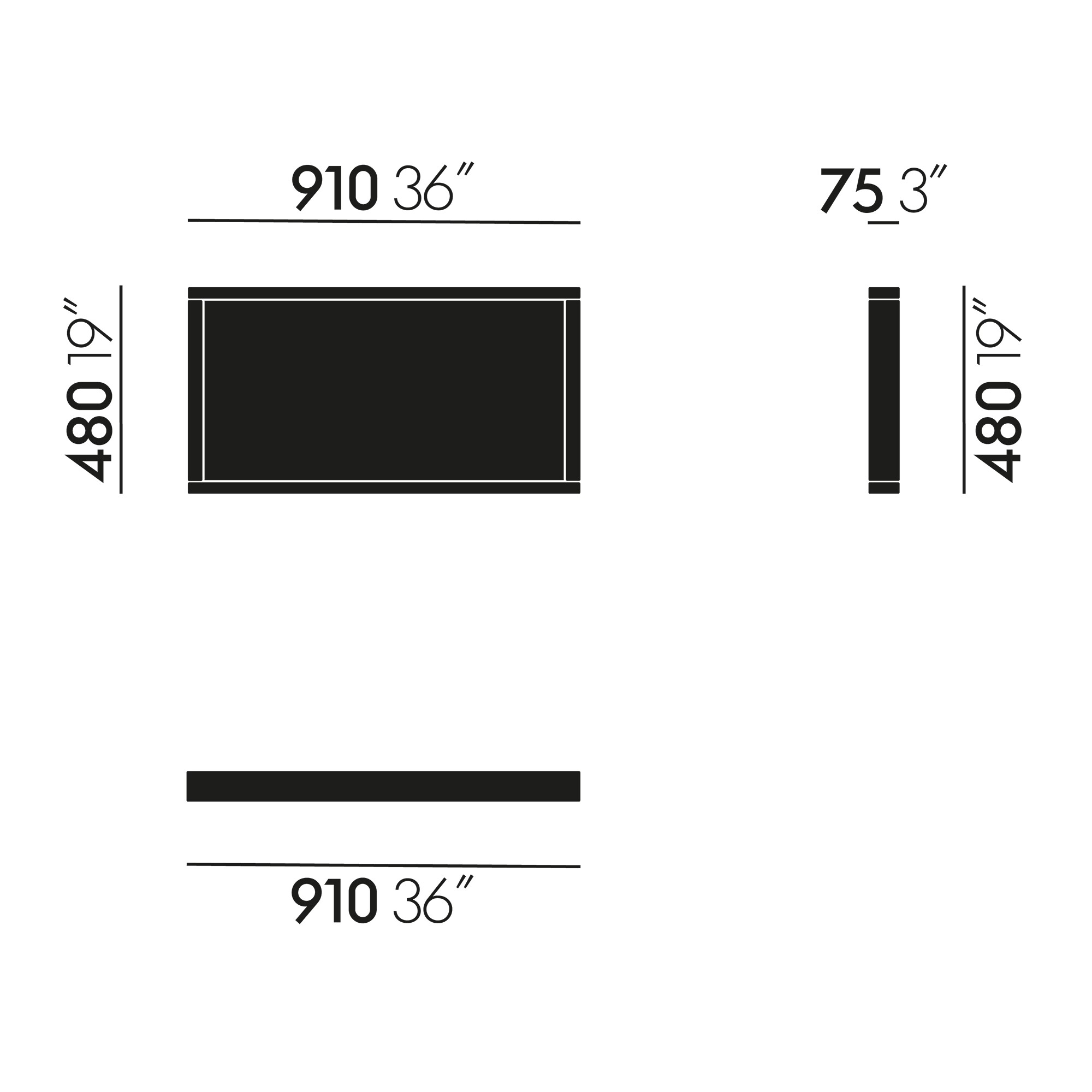 Colour Frame Mirror M