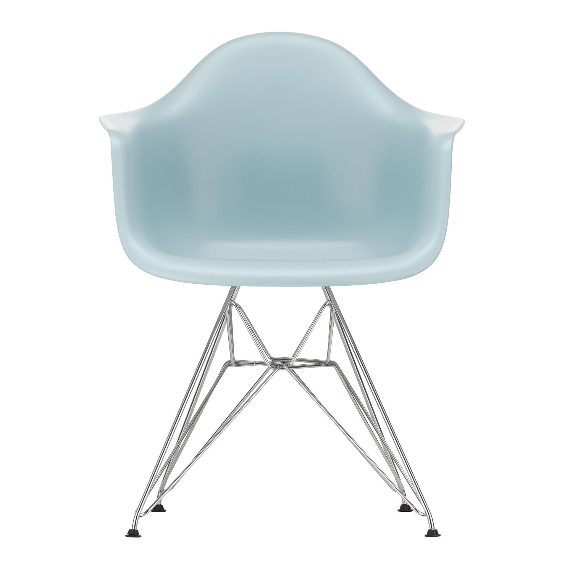 Eames Plastic Armchair DAR RE Chromed Base