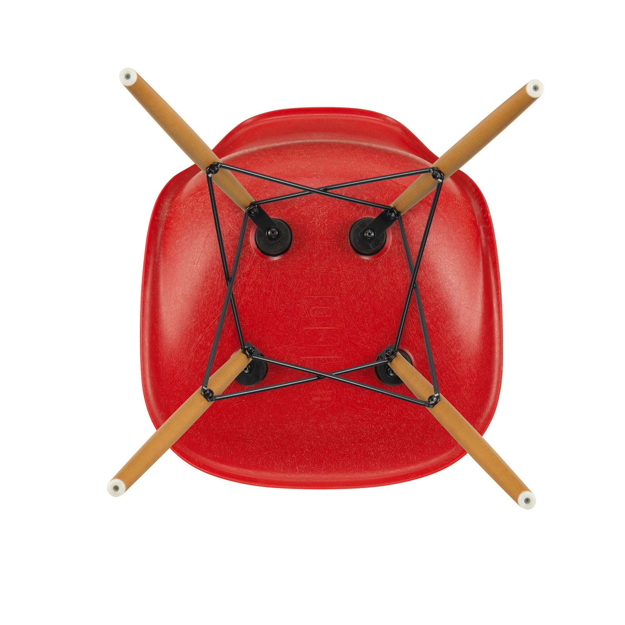 Eames Fiberglass Side Chair DSW Golden Maple