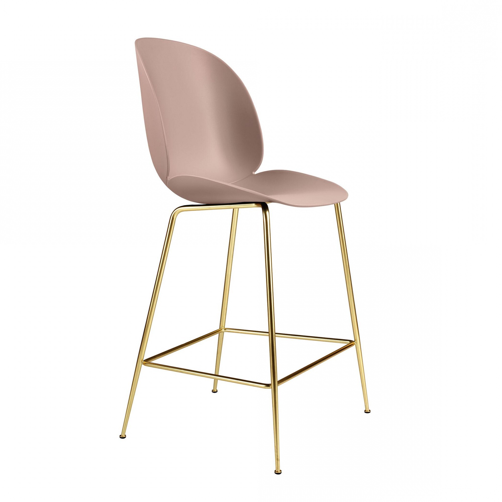 Beetle Bar Stool Frame Brass 108cm