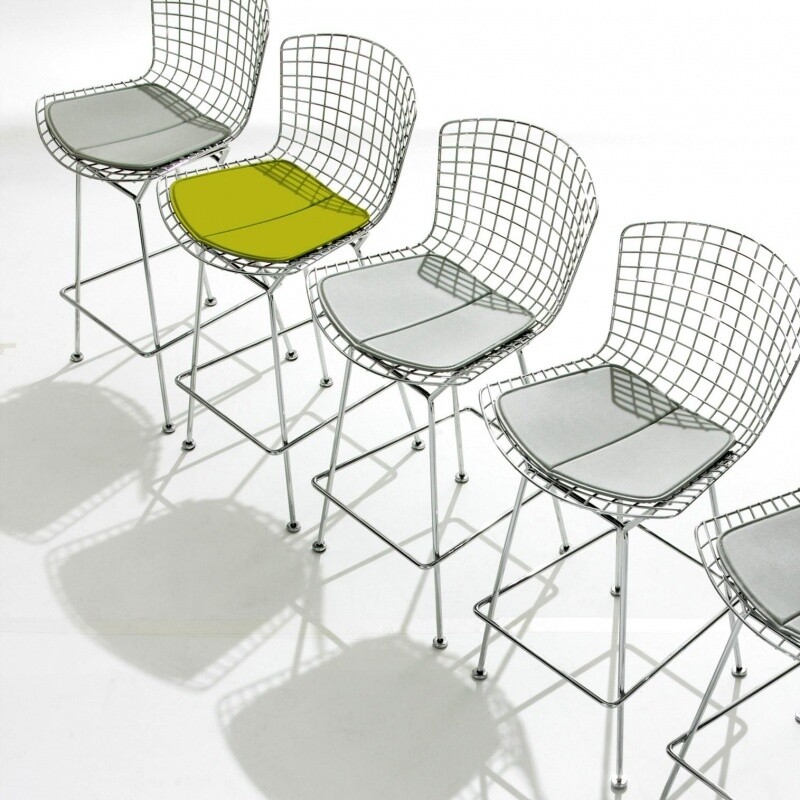 Bertoia Bar Stool 74cm with Cushion