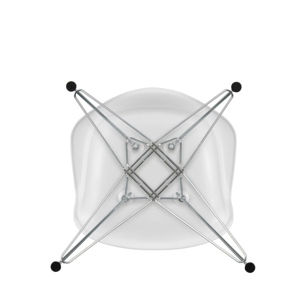 Eames Plastic Armchair DAR RE Chromed Base