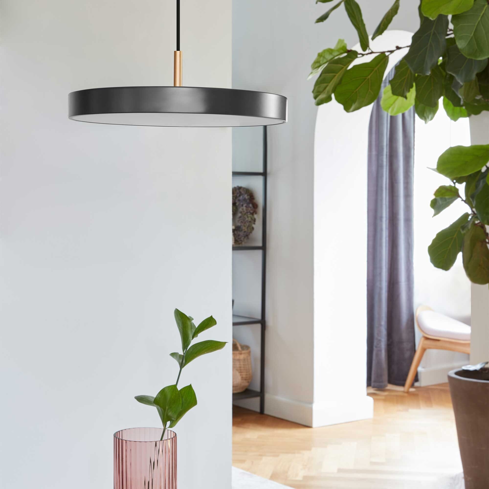 Asteria Mini LED Suspension Lamp Brass