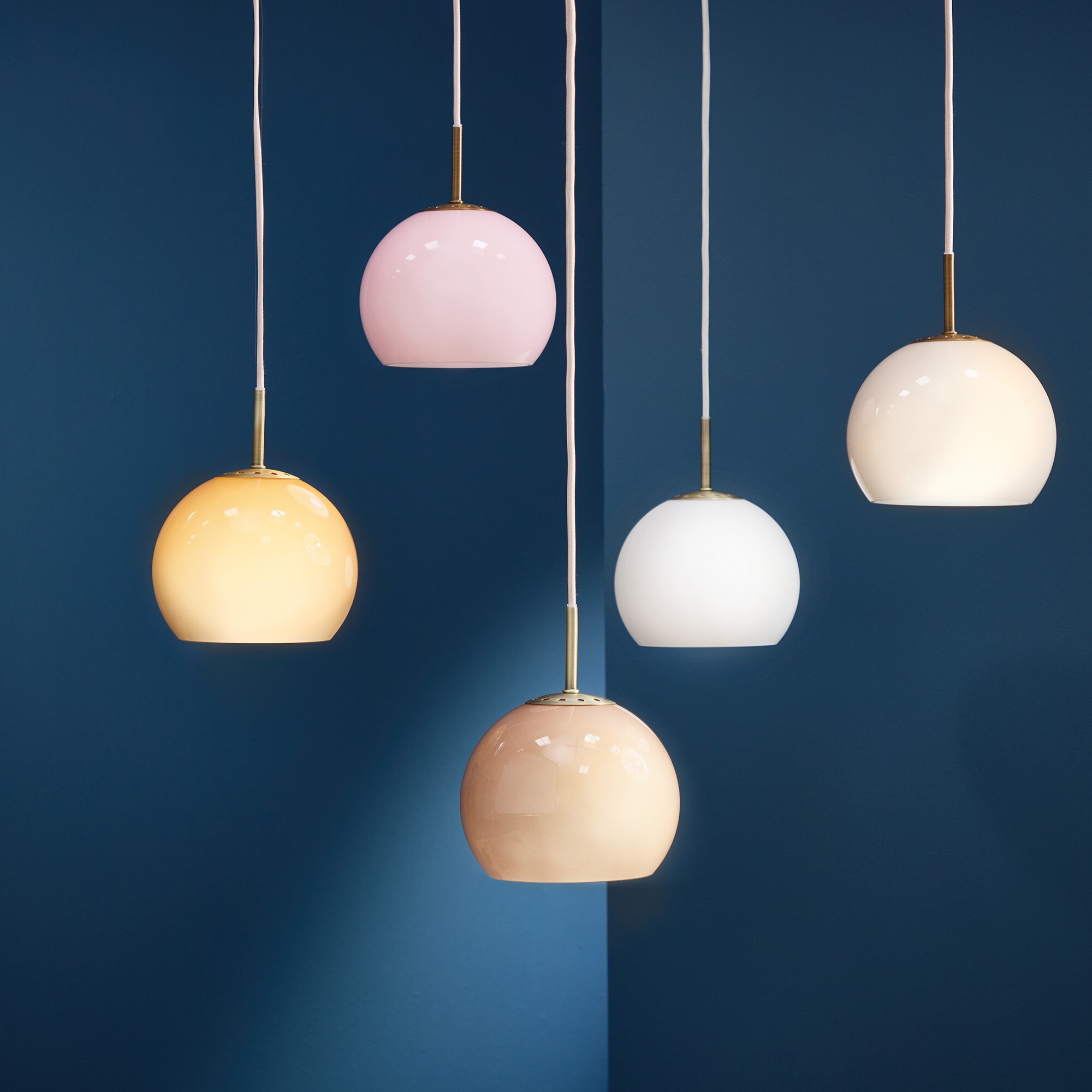 Ball Suspension Lamp Glass Ø 18cm