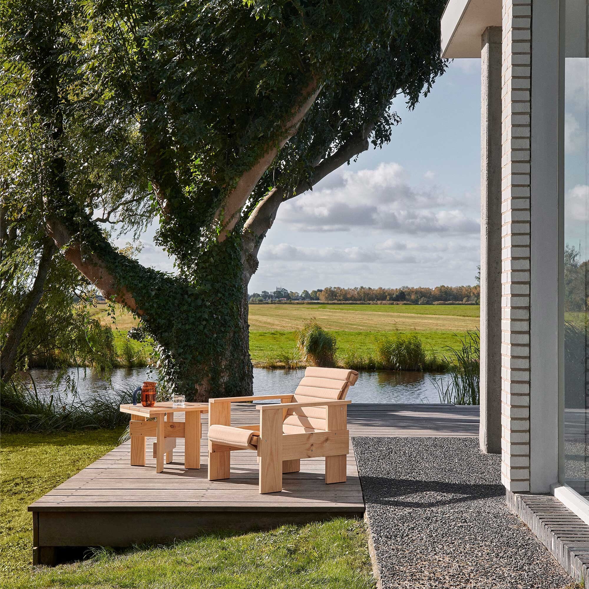 Crate Garden Side Table 45cm