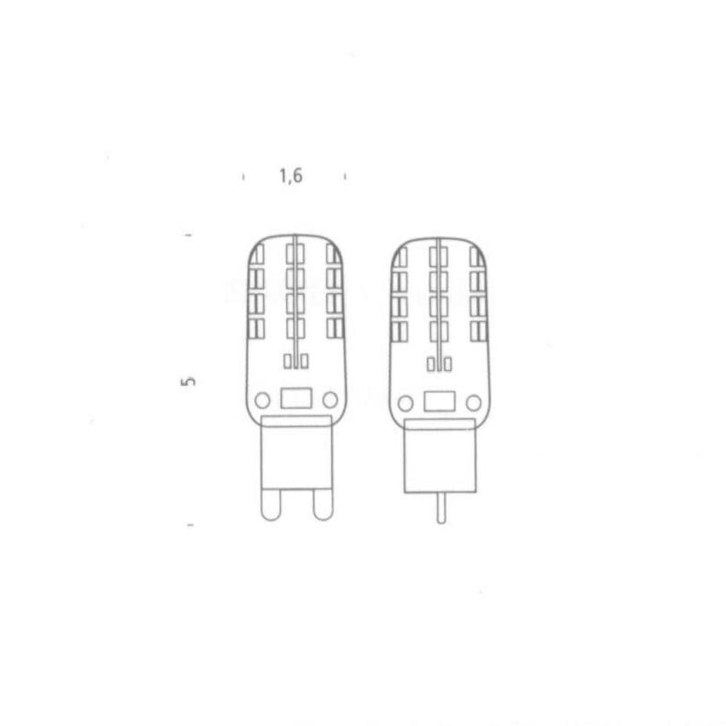LED G9 PIN 2.2W Set of 6