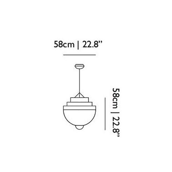 Meshmatics Small LED Suspension Lamp