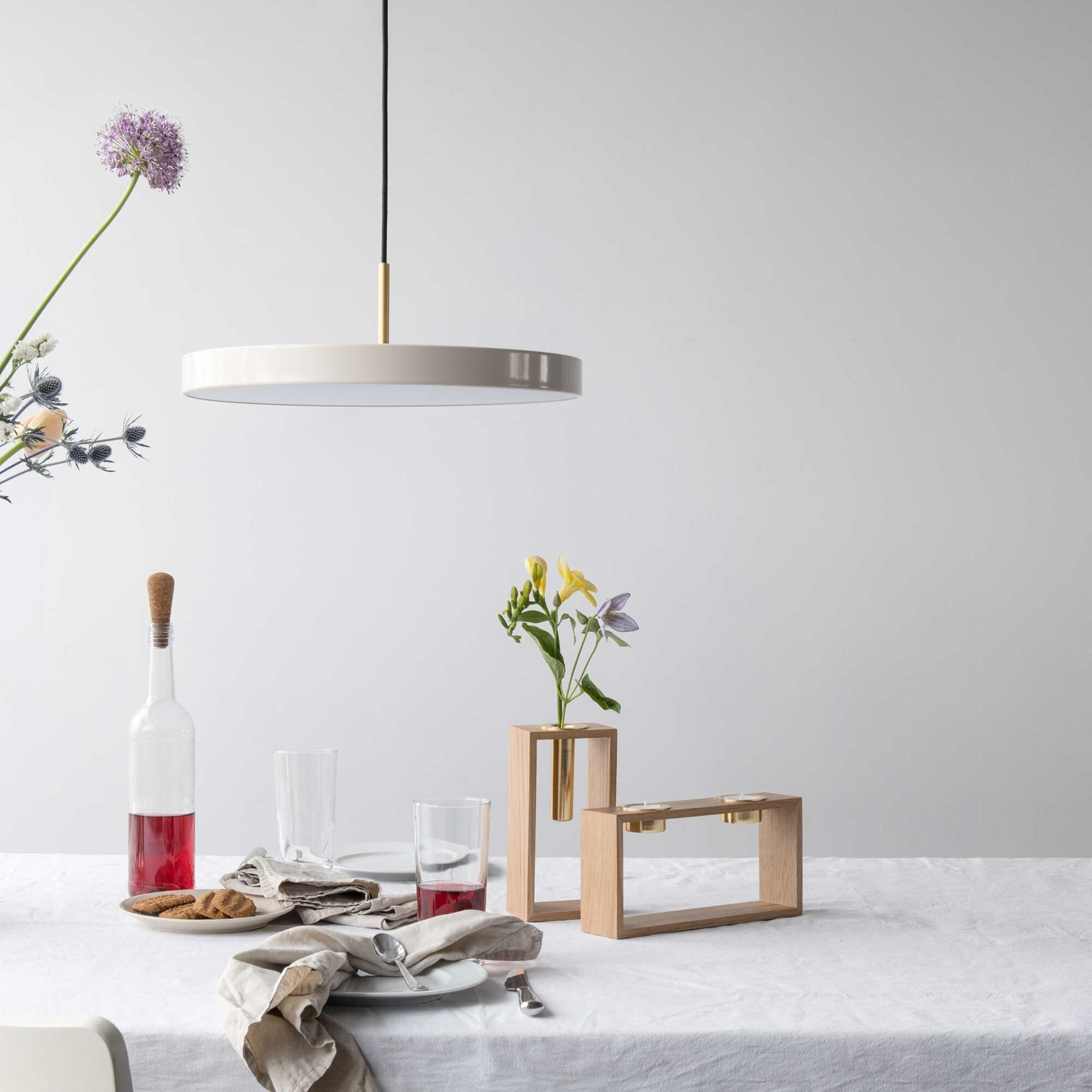 Asteria Mini LED Suspension Lamp Brass