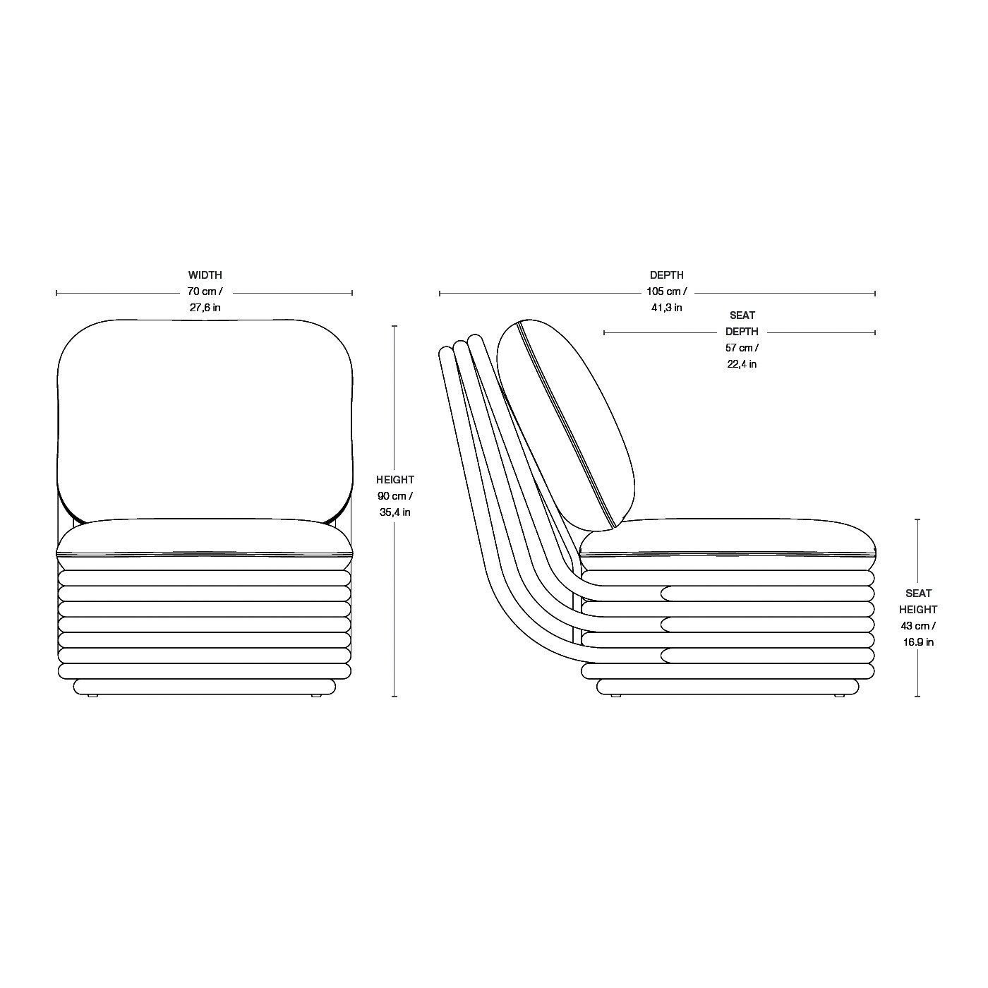 Bohemian 72 Lounge Chair