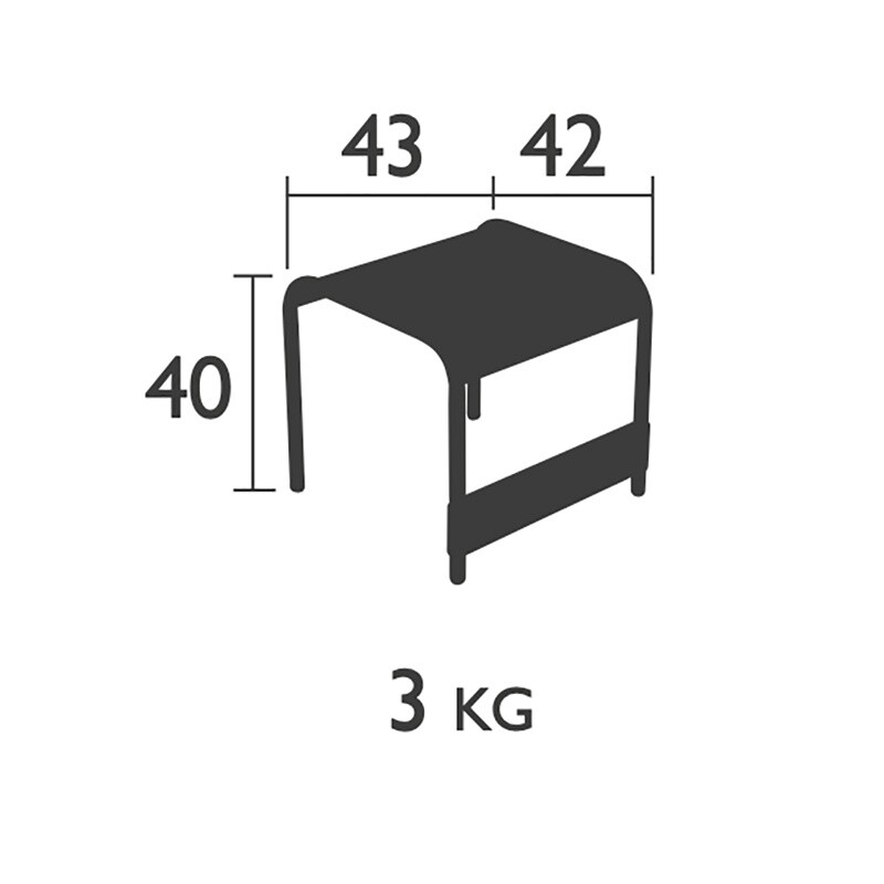 Luxembourg Low garden Side Table/ Stool