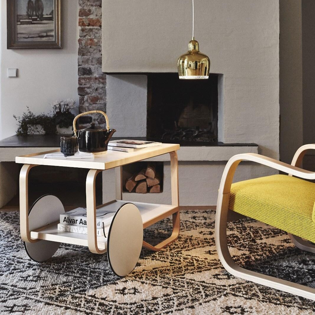 901 Tea Trolley Birch Base