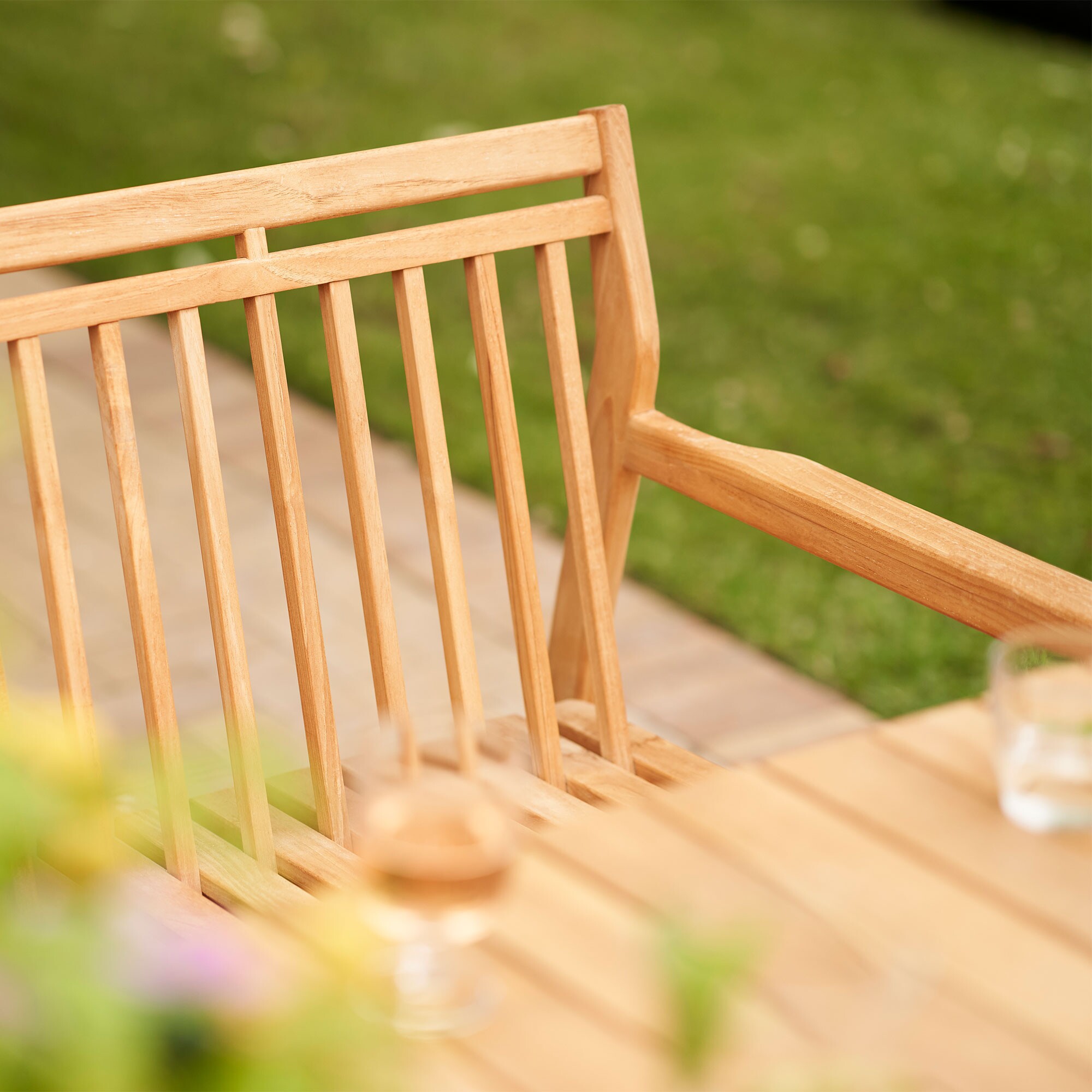 M12 Sammen Garden Bench with Backrest 2 Seater