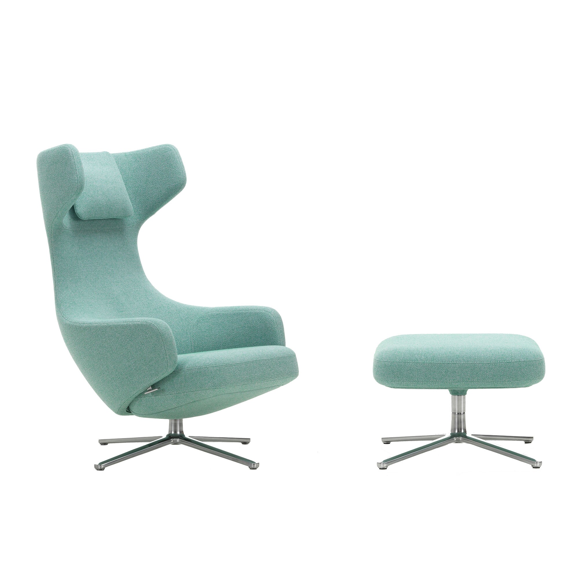 Grand Repos Lounge Chair & Ottoman Fabric