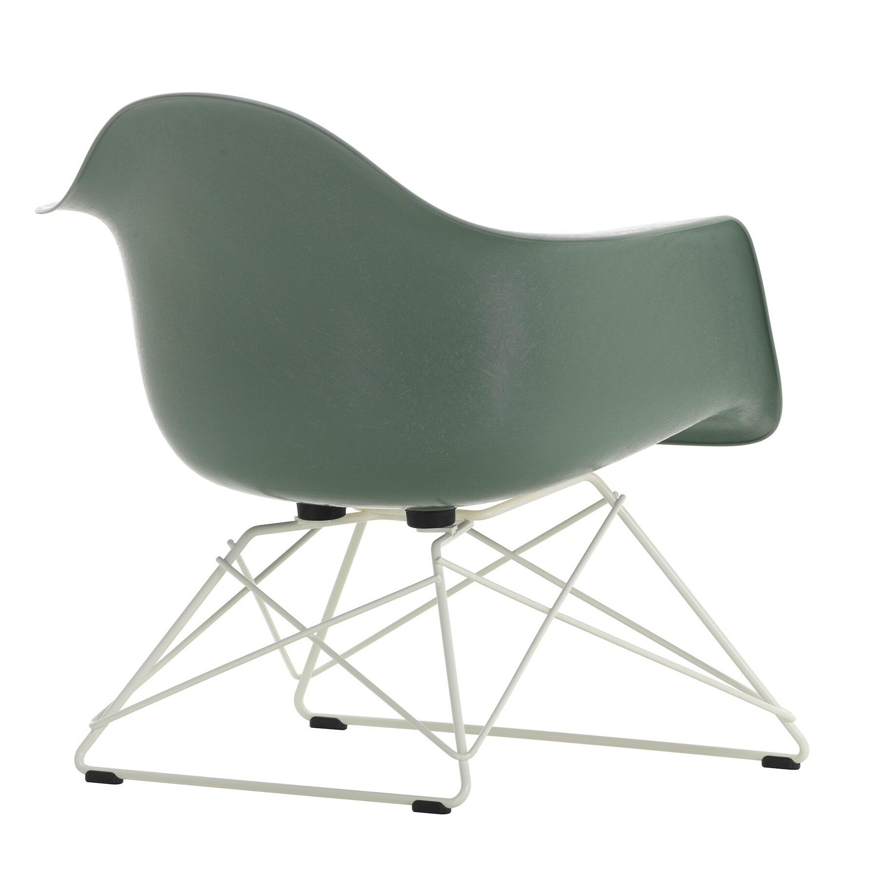Eames Fiberglass Armchair LAR White Base