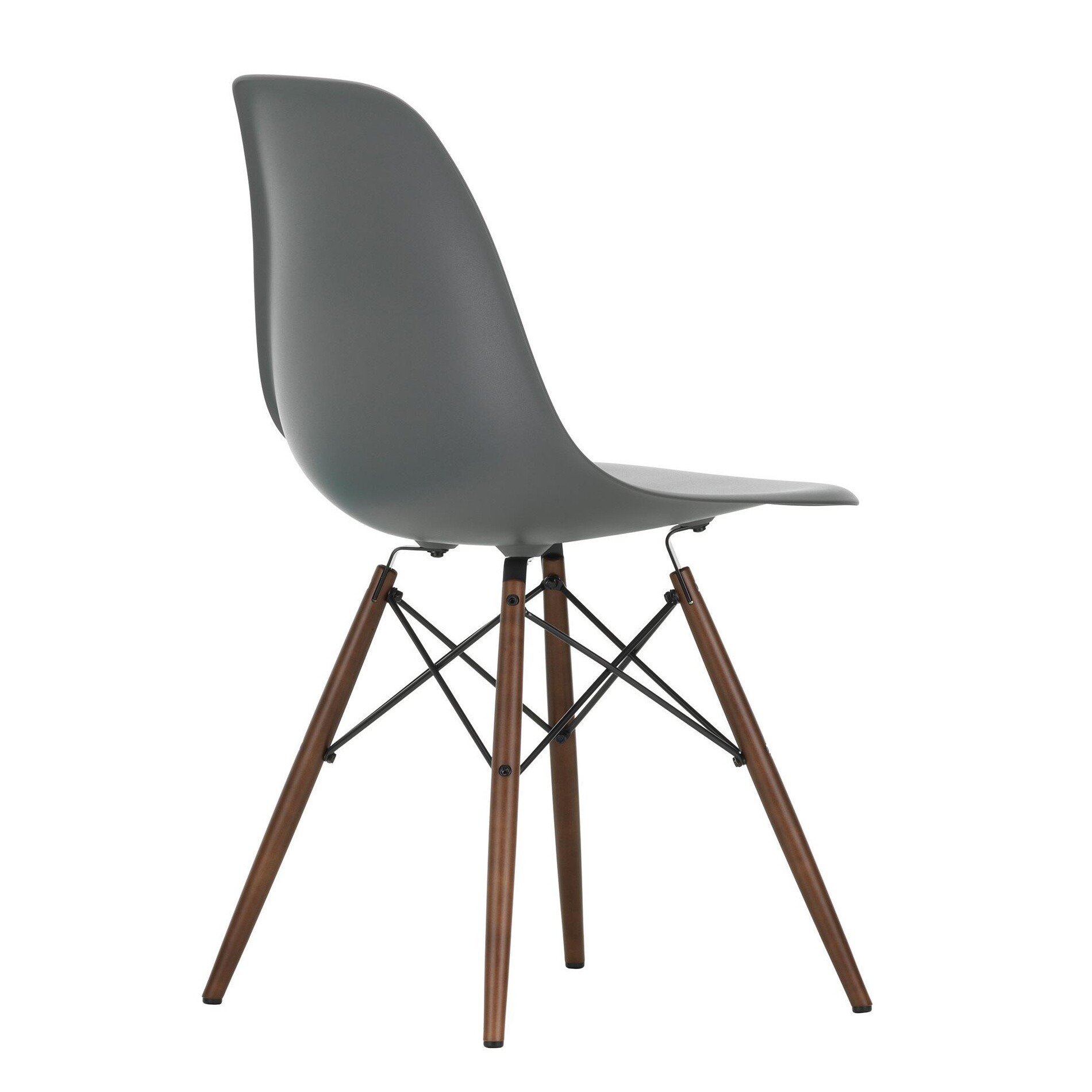 Eames Plastic Side Chair DSW RE Dark Maple Base