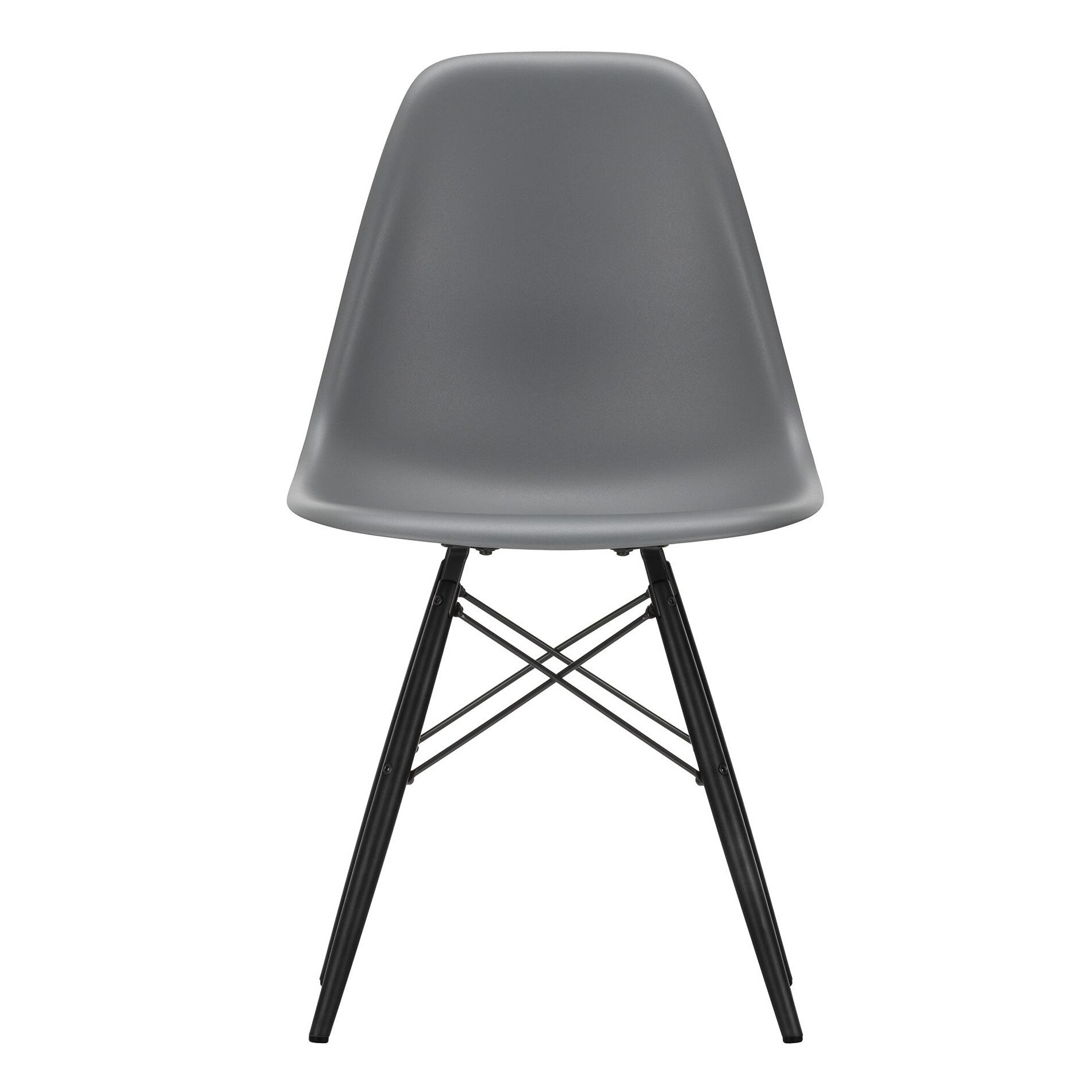 Eames Plastic Side Chair DSW RE Black Maple Base